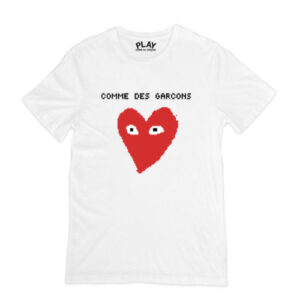 Comme Des Garcons Pixelated Text T-shirt