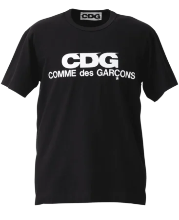 Comme Des Garcons Logo Printed T Shirt